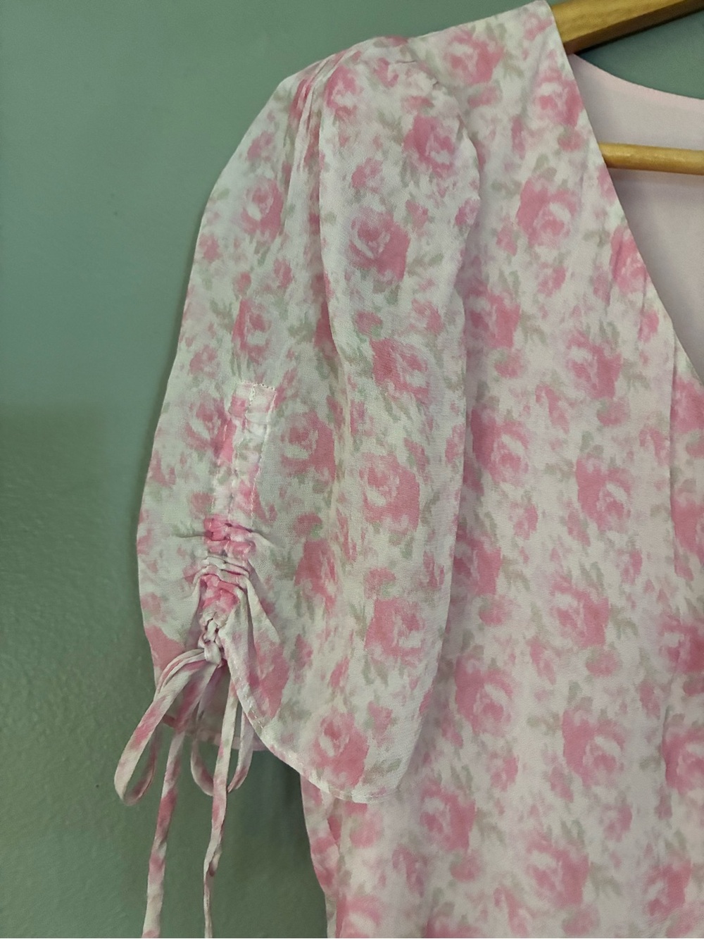 LOVESHACKFANCY Posh Dress | Pink Coquette Roses Floral | Feminine Girly Romantic - Picture 5 of 11